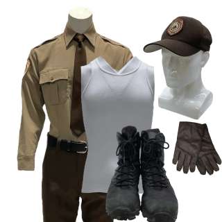 Thanksgiving Sheriff Newlon’s Patrick Dempsey Button-up Shirt, Pants, Tank Top, Tie, Belt, Hat, Gloves & Boots | VIP Fan Auctions