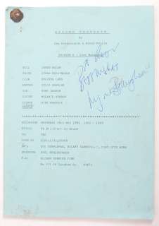 RARE ’ SECOND THOUGHTS ’ SITCOM SCRIPT SIGNED LYNDA BELLINGHAM | Auctioneum Ltd