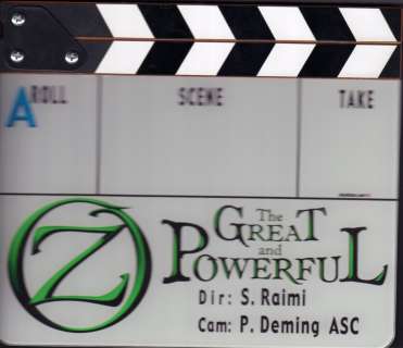 Lot 99 - Oz The Great and Powerful Original Set Used Clapboard