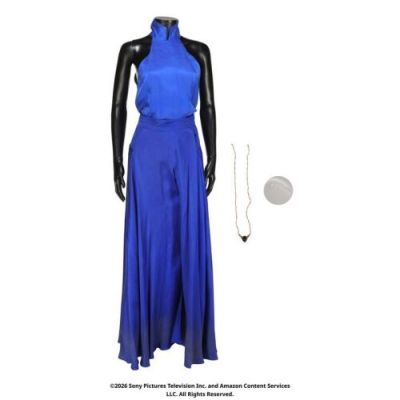 Wheel of Time, the (T.V. Series, 2021-2023) | Lot  235. Moiraine Damodred’s ’He Who Comes with the Dawn’ Costume with Sakarnen | Propstore