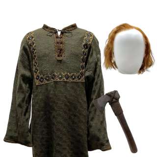 Vikings Valhalla Harald Haraldsson Screen Worn Stunt Double Tunic, Axe & Wig Ep 301 | VIP Fan Auctions
