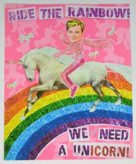 Lot 340 - Kurt Hummel (played by Chris Colfer) "Ride The Rainbow" Student Class President poster lot.