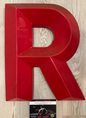 SOA Sons of Anarchy Screen Used Teller Morrow Store Front Letter "R" Movie Prop