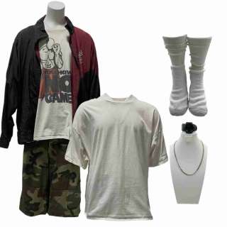 Y2K Danny (Julian Dennison) Screen Worn Zip-Front Jacket, Short Sleeve Shirt Set, Zip-Front Shorts, Watch, Necklace & Socks Ch 3 Sc 15-24 | VIP Fan Auctions