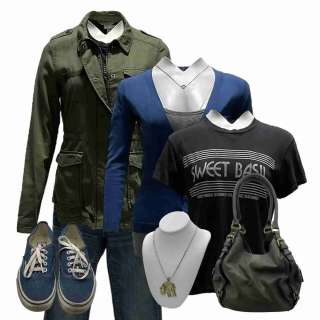 Lot #141: Y2K Laura (Rachel Zegler) Screen Worn Jacket, Cardigan, T-Shirt, Tank Top, Jeans, Necklace, Bag & Sneakers Ch 4 Sc 96-99