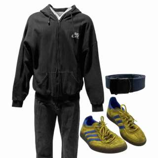 Lot #149: Babygirl Samuel (Harris Dickinson) Screen Worn Hoodie, Pants, Belt & Sneakers Ch 9 Sc 72, 741, 742