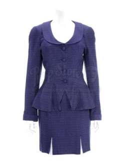 LOIS & CLARK: THE NEW ADVENTURES OF SUPERMAN (1993-1997) - Lot 109 - Lois Lane’s (Teri Hatcher) Blue Patterned Suit