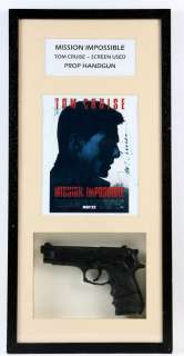 Mission: Impossible (1996) American Spy film starring Tom Cruise, a prop ’Beretta’ gun constructed o | Ewbank’s