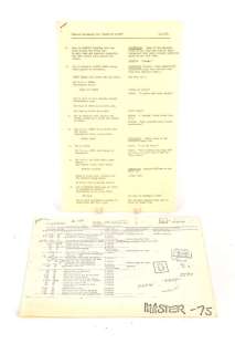 Carry On Cowboy (1965). Four pages of original music cue sheets dated 11.1.66,… | Ewbank’s