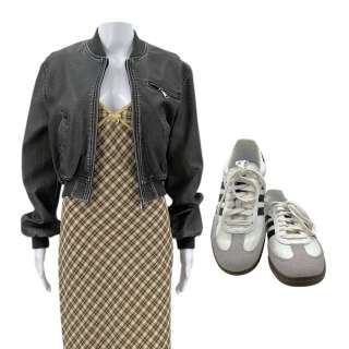 Heart Eyes Ally (Olivia Holt) Screen Worn Bomber Jacket, Dress, Socks & Shoes Ch 6 | VIP Fan Auctions