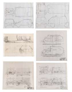 Blade Runner (1982) | Six Drawings of Vehicles | Sotheby’s