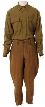 Lot 423 - Gary Cooper "Alvin York" military shirt and jodhpurs from Sergeant York.