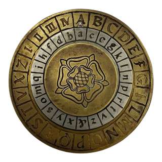 My Lady Jane Lord Guildford Dudley Screen Used Cipher Wheel Sc 446-453 Ep 104 | VIP Fan Auctions