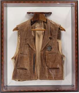 Lot #3111 - "True Grit" Rooster Cogburn Style Waistcoat Marked John Wayne
