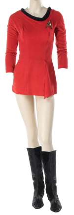 Grace Lee Whitney "Yeoman Janice Rand" uniform with boots from Star Trek: The Original Series. | Profiles in History