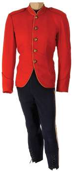 Lot 695 - Tyrone Power "Constable Duncan MacDonald" tunic and pants from Pony Soldier.