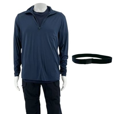 Lot 125: Mercy Ray Vale Screen Worn Stunt Double Long Sleeve Shirt, T-Shirt, Pants & Belt Ch 1 Sc 14, 64 | VIP Fan Auctions