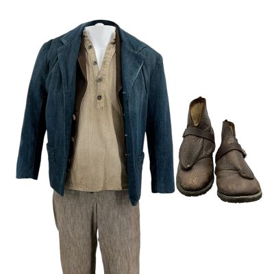 Lot 189: The Bluff Issac Screen Worn Photo Double Jacket, Shirt, Vest, Pants & Shoes Ch 3 & 5 Sc Multiple | VIP Fan Auctions