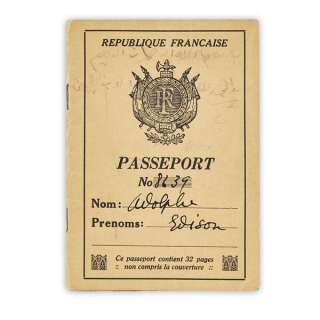 French Passport Prop from Casablanca | Studio Auctions