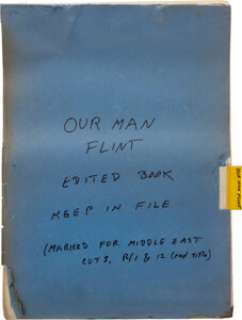 Our Man Flint (TCF, 1966), Edited Script.