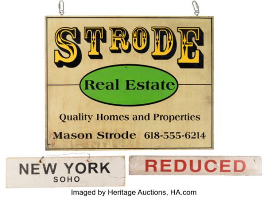Halloween (MGM, 2007), Assortment of Strode Realty Signs. (Total: 3 Items) | Heritage