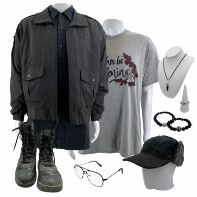 Lot 117: Onslaught Kovacks Screen Worn Stunt Double Jacket, Button-Up Shirt, Shirts, Boots, Hat, Glasses, Necklace, Ring & (2) Bracelets Ch 1 Sc Multiple | VIP Fan Auctions