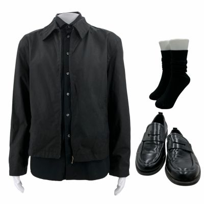 Lot 3: The Love Hypothesis Adam Carlsen (Tom Bateman) Screen Worn Jacket, Button-Up Shirt, Socks & Loafer Shoes Ch 3 Sc 28, 29 | VIP Fan Auctions