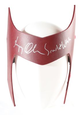 Elizabeth Olsen as Scarlet Witch in WandaVision (JSA) Signed Prop Replica Tiara with Character Name | SWAU