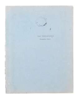 The Unforgiven: A script for the film owned by Ernest Anderson, | Bonhams
