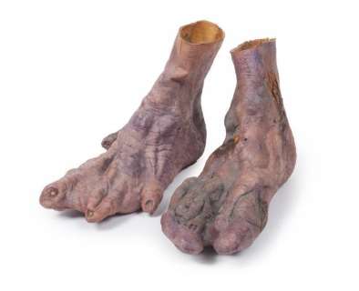 Lot 809 - JEFF GOLDBLUM SPECIAL-EFFECTS FEET FROM THE FLY