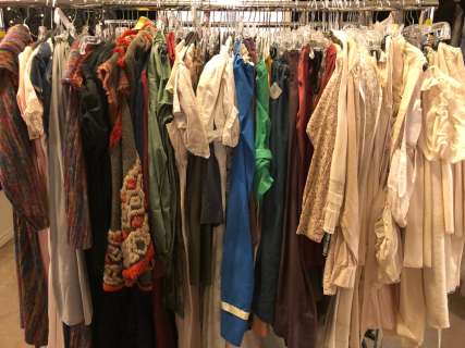 "Superhero Show" - Rack of assorted movie set wardrobe/costumes - includes mostly vintage costumes/R | Direct Liquidation