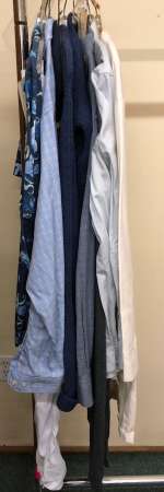 "Superheroes Show" #1 Professor’s wardrobe - includes shirts/ sweaters & pair of pants (approx. 8 pc | Direct Liquidation