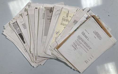 FILM PRODUCTION MATERIALS - DEER PARK. | Omega Auctions