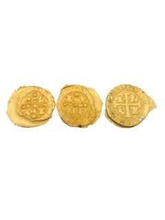 The Goonies (1985) - Set of 3 Gold Coins (Castings) From One-Eyed Willy’s Treasure Lot A | Hanlin Auction Service