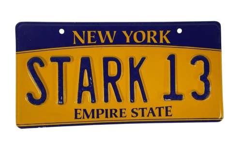 Iron Man Cinematic Universe - STARK 13 License Plate | Hanlin Auction Service