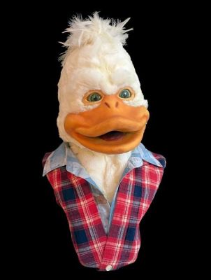 Lot 149 - Howard the Duck (1986) - Original Animatronic Head With Custom Display | Hanlin Auction Service