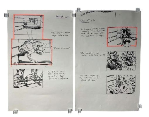 Lot 344 - Tremors 2: Aftershocks (Phil Tippett Collection 1996) - Storyboards - Lot C