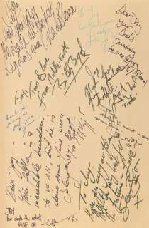 Lord of The Rings: A book signed by members of the cast from the film The Lord of the Rings: The Fellowship of the Ring, written by JRR Tolkien, published by HarperCollins, 1991, | Bonhams
