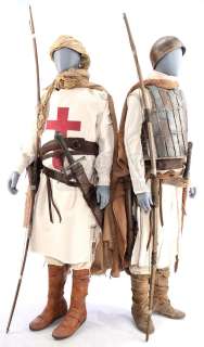 Robin Hood (2018) | Crusader Fight and Flashback Costumes with Weaponry | Propstore