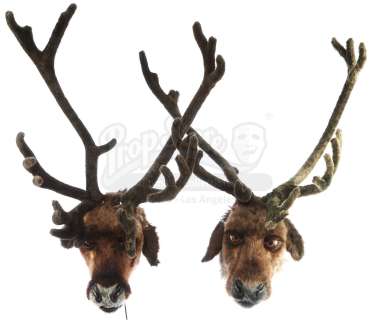 SANTA CLAUSE 2, THE (2002) - Lot 574 - Pair of Reindeer Heads With Antlers