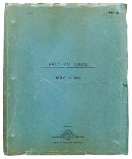 Screenplay by Robert Riskin for the 1951 Comedy ‘‘Half Angel‘‘