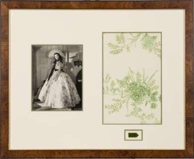 A Fabric Swatch from the ’Green Sprig’ Dress from "Gone With The Wind." | Heritage
