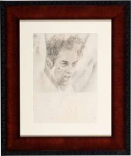 Robert DeNiro "Jake La Motta" Pencil Concept Art by Tom Jung for Raging Bull (United Artists, 1980).