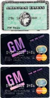 Grouping of Three Credit Cards of "Brandon, Cindy, and Jim Walsh" from Beverly Hills 90210 (...