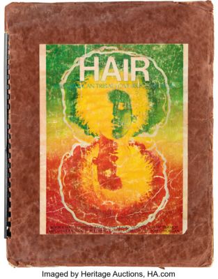 Hair: The American Tribal Love-Rock Musical (1967), Composer Galt MacDermot’s Personally Owned and Used Assortment of Sheet Music for Stage Band, Vocalists, and Conductor. | Heritage