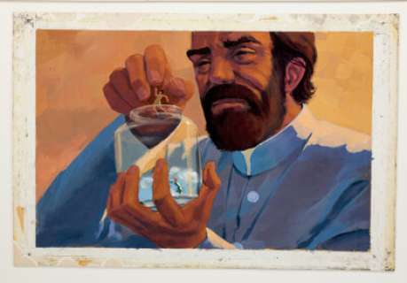 Original Concept Artwork (2) of Gary Conway as "Steve Burton" and Deanna Lund as "Valerie Scott" from the Pilot Episode "The Crash" from Land of the Giants (Irwin Allen Productions, 1968-1970). (Total: 2 Items)