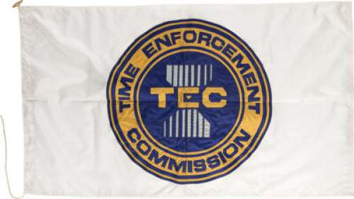 Timecop (Universal, 1994), "Time Enforcement Commission" Flag.