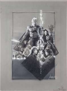 Masters of the Universe (Cannon, 1987), Original Poster Concept Art by Drew Struzan.