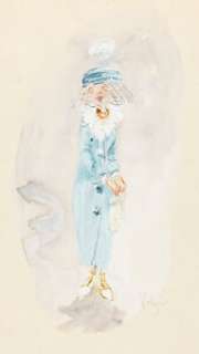 Mary Poppins (Walt Disney, 1964), Villager Costume Design Artwork. | Heritage