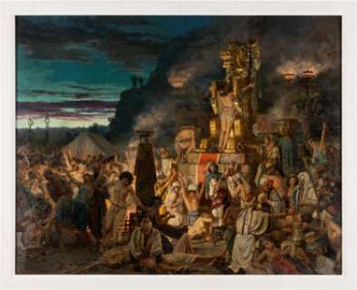 The Ten Commandments (Paramount, 1956), Fortunino Matania Scene Concept Sketch. | Heritage